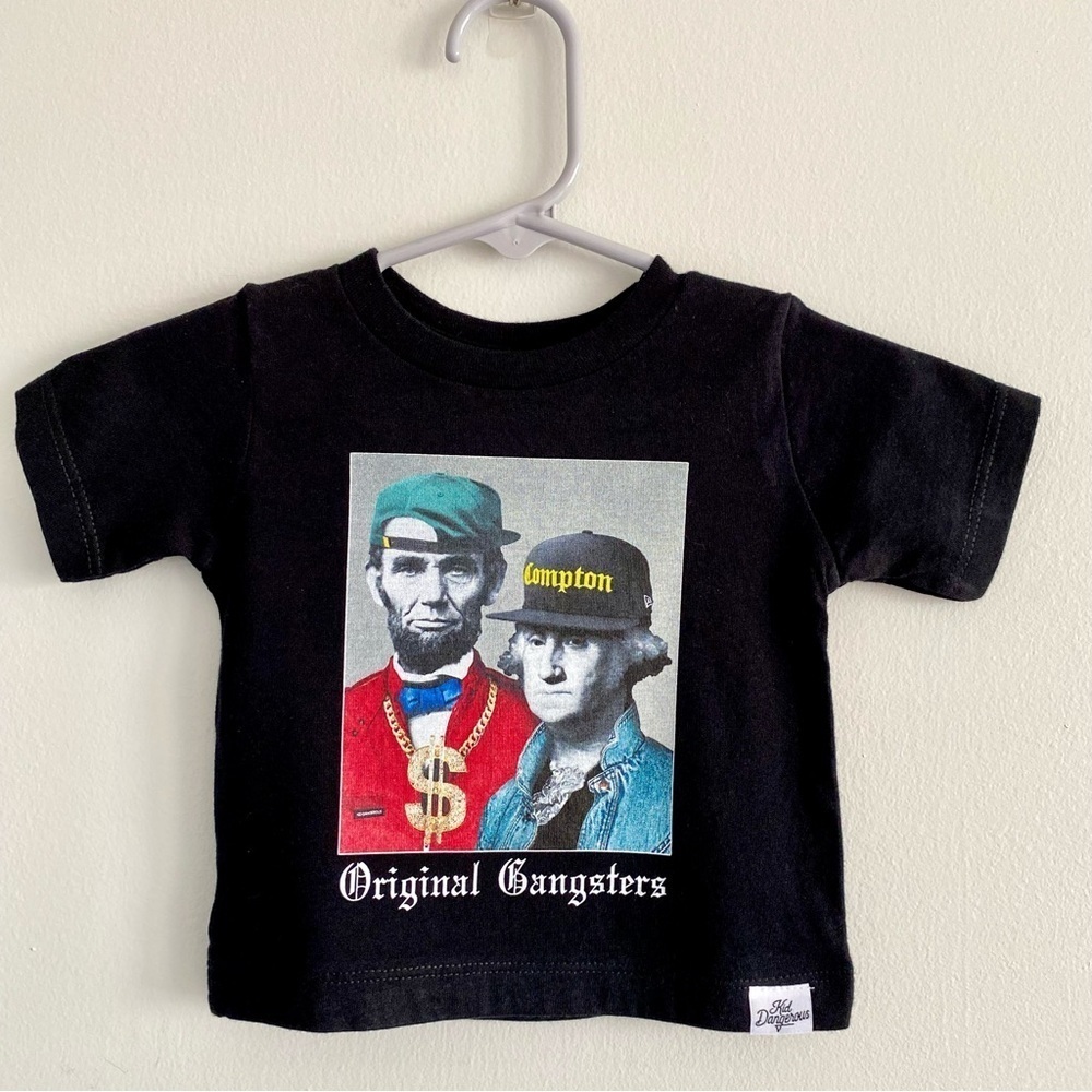 Kid Dangerous Original Gangsters Old School Graphic Tee Size 3-6 Months